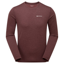 DART LONG SLEEVE T-SHIRT-DARK GARNET-M pánské triko dlouhý ruk. hnědofialové