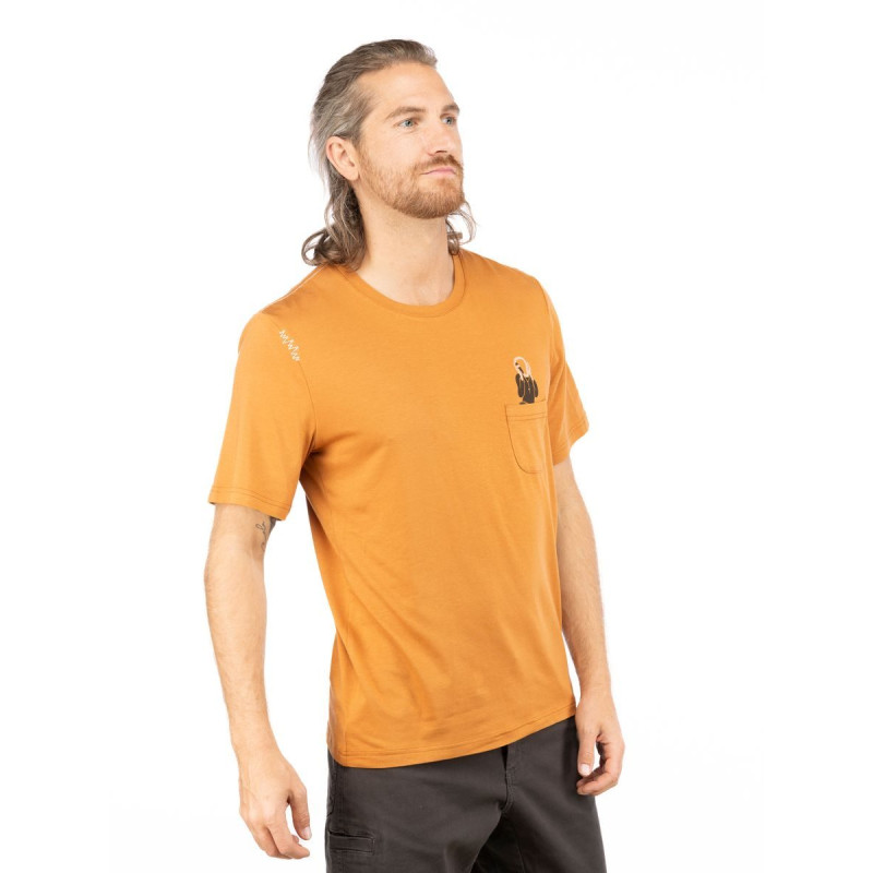 SCARY SCREAM-ORANGE BROWN-XL pánské tričko oranžovo hnědé SCARY SCREAM-ORANGE BROWN-XL pánské tričko oranžovo hnědé