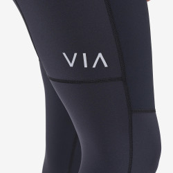 FEM THERMAL TRAIL TIGHTS-BLACK-UK8/XS dámské elastické kalhoty černé