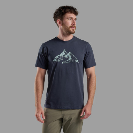 DUAL MOUNTAIN T-SHIRT-ECLIPSE BLUE-XXL pánské tričko modré