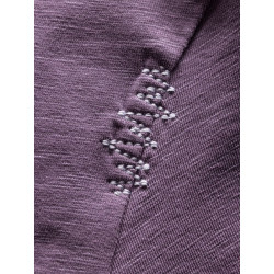 GANDIA MOUNTAINBIKE FLOWERS-DARK VIOLET-44 dámské tričko tmavě fialové