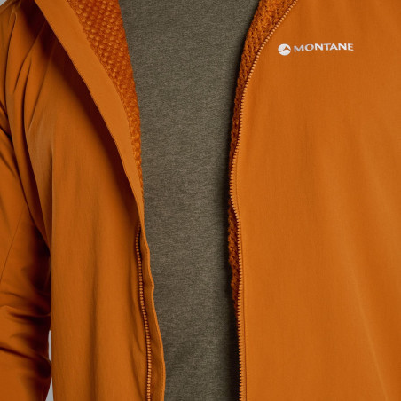 KHAMSIN HOODIE-AMBER-L pánská bunda oranžová