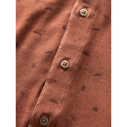 SEBASTIAN 2.0-BRICK-M pánská košile cihlová