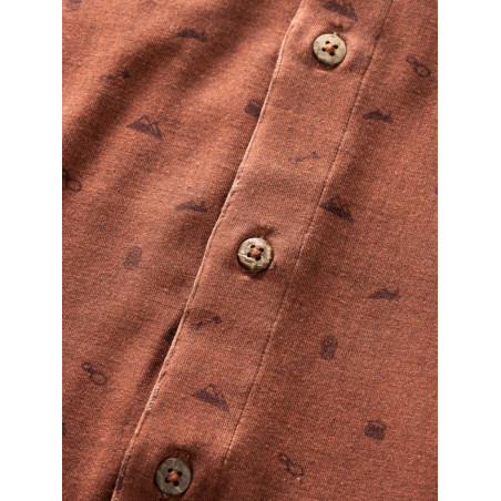 SEBASTIAN 2.0-BRICK-M pánská košile cihlová