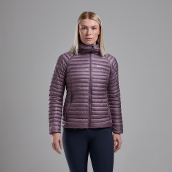 FEM ALPINE 850 NANO HOODIE-MOONSCAPE-UK16/XL dámská bunda šedofialová