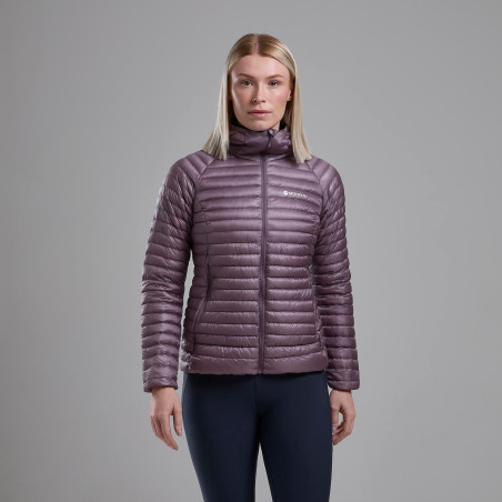 FEM ALPINE 850 NANO HOODIE-MOONSCAPE-UK16/XL dámská bunda šedofialová