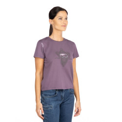 ISEO ROCK HERO WINTER-DARK VIOLET-44 dámské tričko tmavě fialové