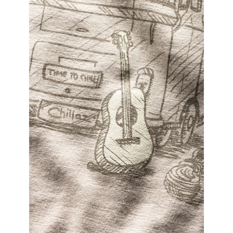 OUT IN NATURE-DARK SAND-XL pánské tričko tmavě pískové