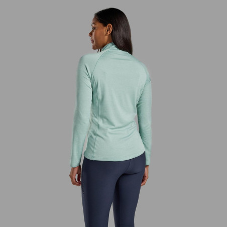 FEM DART ZIP NECK-SEA MIST-UK8/XS dámské triko mentolové