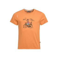 TYROLEAN TRIP-ORANGE BROWN-L pánské tričko oranžovo hnědé
