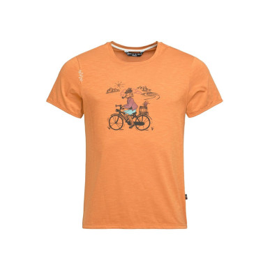 TYROLEAN TRIP-ORANGE BROWN-L pánské tričko oranžovo hnědé