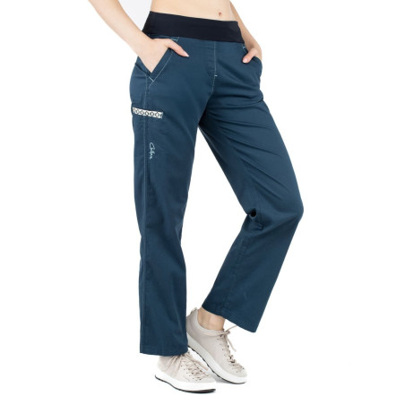 SANDRA 3.0-DARK BLUE-34 dámské kalhoty tmavě modré