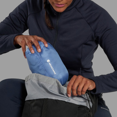 FEM ANTI-FREEZE HOODIE-CORNFLOWER-UK16/XL dámská bunda modrá