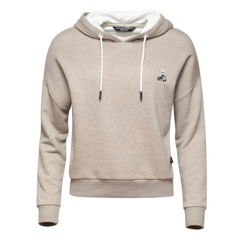 JUIFEN-BEIGE-44 dámská mikina s kapucí béžová