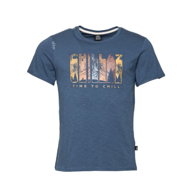 CHILLAZ TIME TO CHILL-DARK BLUE-XXL pánské tričko tmavě modré