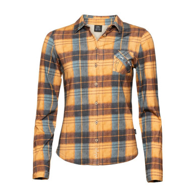 SIMILAUN 2.0-OCHRE GREYBLUE-32 dámská košile okrovo šedomodrá