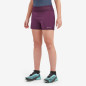 FEM SLIPSTREAM TWIN SKIN SHORTS-SASKATOON BERRY-UK12/M dámské kraťasy vínové