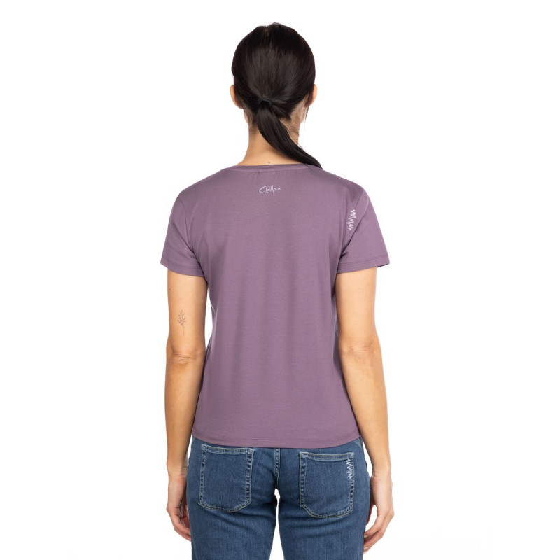 ISEO ROCK HERO WINTER-DARK VIOLET-32 dámské tričko tmavě fialové