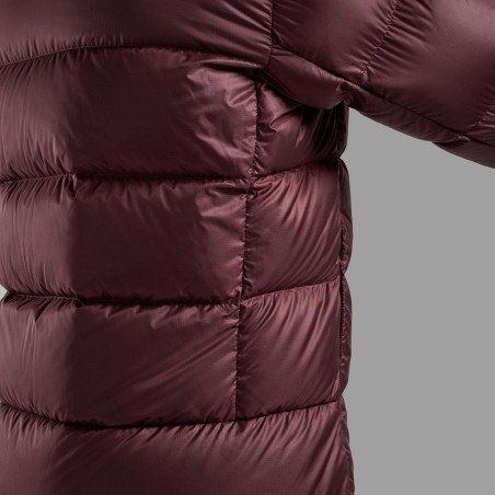 POLARON XT HOODIE-DARK GARNET-XL pánská bunda hnědofialová