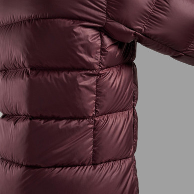 POLARON XT HOODIE-DARK GARNET-XL pánská bunda hnědofialová