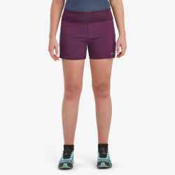 FEM SLIPSTREAM TWIN SKIN SHORTS-SASKATOON BERRY-UK10/S dámské kraťasy vínové
