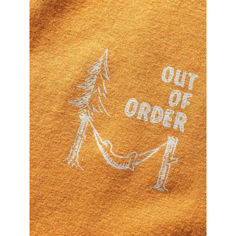 OUT OF ORDER-ORANGE BROWN-L pánské tričko oranžovo hnědé