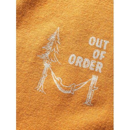 OUT OF ORDER-ORANGE BROWN-L pánské tričko oranžovo hnědé