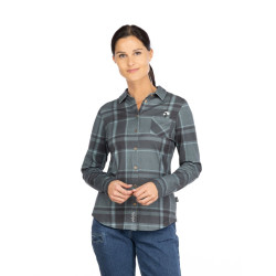 SIMILAUN 2.0-GREYBLUE-32 dámská košile šedomodrá