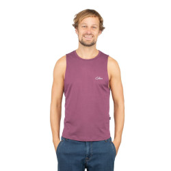 VILS SPOTTER-DARK BORDEAUX-L pánské tílko tmavě vínové