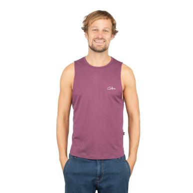 VILS SPOTTER-DARK BORDEAUX-L pánské tílko tmavě vínové