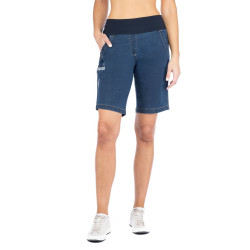 SANDRA 3.0-DENIM BLUE-38 dámské kraťasy modré denim