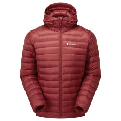 ANTI-FREEZE HOODIE-DARK MAPLE-S pánská bunda tmavě červená