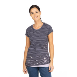 FANCY LITTLE DOT-VIOLET-36 dámské tričko fialové