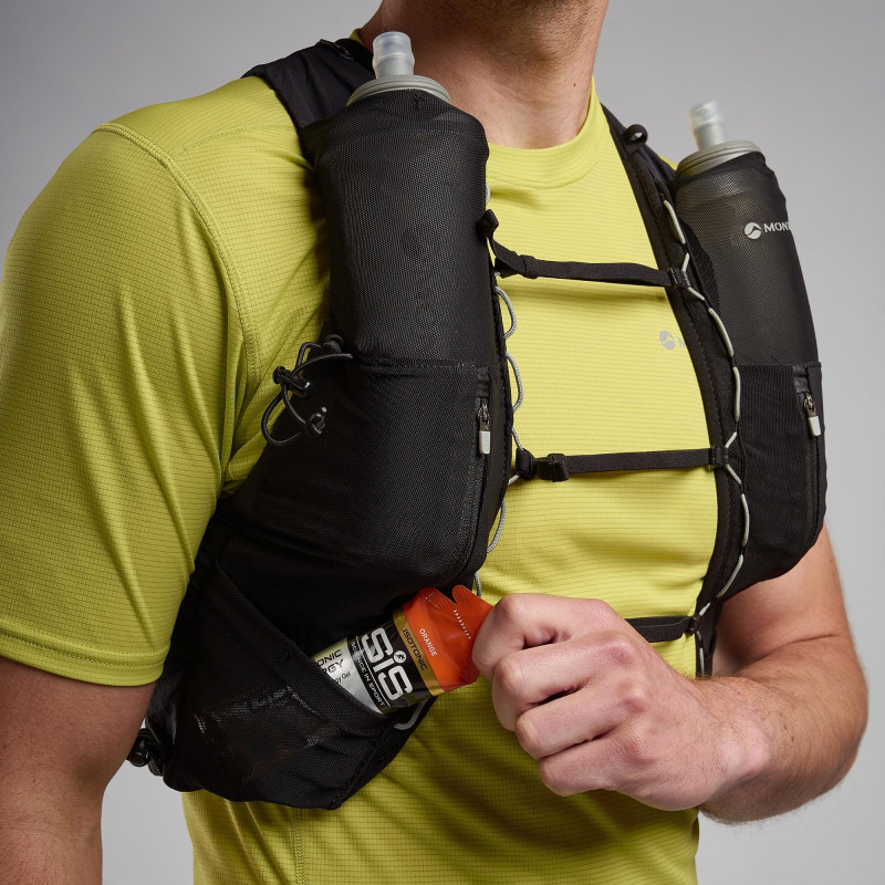 GECKO VP+-BLACK-S běžecká vesta černá GECKO VP+-BLACK-S běžecká vesta černá