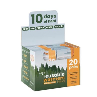 REUSABLE HAND WARMERS ohřevné sáčky na ruce s možností opakovaného použítí box