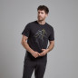 ABSTRACT MOUNTAIN T-SHIRT-MIDNIGHT GREY-XS pánské triko tmavě šedé