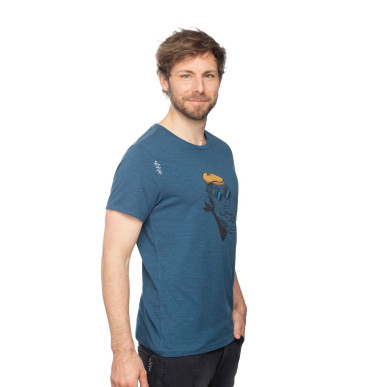 FRENCH MOUNTAINEER-DARK BLUE-M pánské tričko tmavě modré