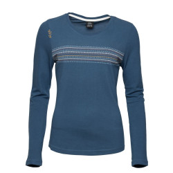 DALMATIEN ORNAMENT-DARK BLUE-42 dámské tričko s dlouhým rukávem tmavě modré