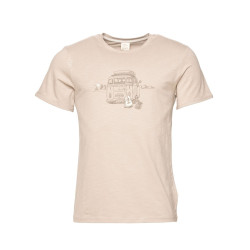 OUT IN NATURE-DARK SAND-XXL pánské tričko tmavě pískové
