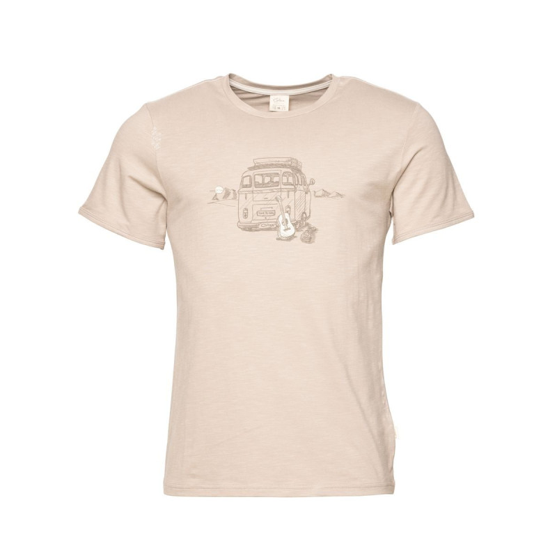 OUT IN NATURE-DARK SAND-XXL pánské tričko tmavě pískové