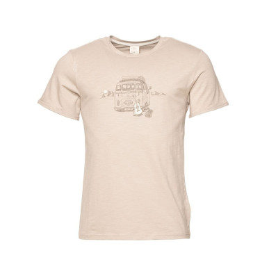 OUT IN NATURE-DARK SAND-XXL pánské tričko tmavě pískové