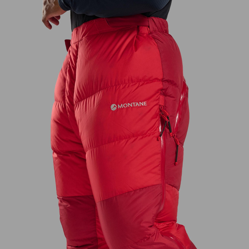 APEX 8000 DOWN SALOPETTES-ADRENALINE RED-M unisex kalhoty červené APEX 8000 DOWN SALOPETTES-ADRENALINE RED-M unisex kalhoty červené