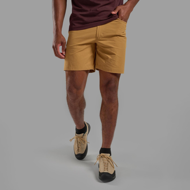 GENOA LITE SHORT-HUSK-38/XXL pánské krťasy žlutohnědé