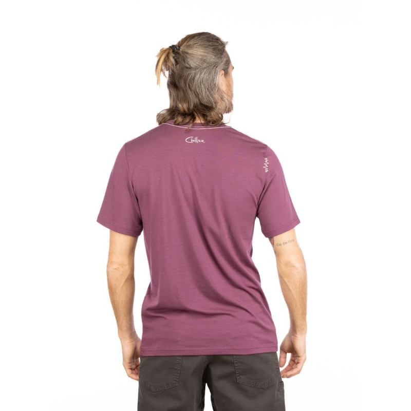 EXPLORER-DARK BORDEAUX-XS pánské tričko tmavě fialové