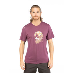 EXPLORER-DARK BORDEAUX-XXL pánské tričko tmavě fialové