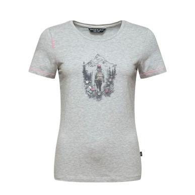 SAILE MOUNTAIN PARADISE-GREY MELANGE-34 dámské tričko šedé