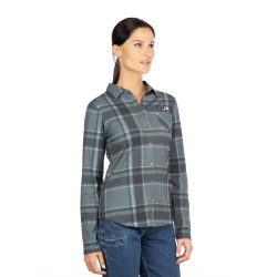 SIMILAUN 2.0-GREYBLUE-34 dámská košile šedomodrá