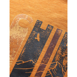 CHILLAZ TIME TO CHILL-ORANGE BROWN-XS pánské tričko oranžovo hnědé