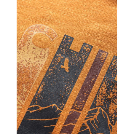 CHILLAZ TIME TO CHILL-ORANGE BROWN-XS pánské tričko oranžovo hnědé