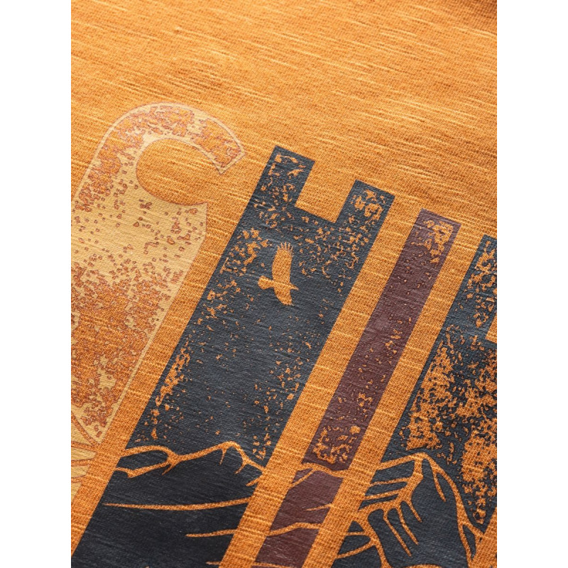 CHILLAZ TIME TO CHILL-ORANGE BROWN-L pánské tričko oranžovo hnědé CHILLAZ TIME TO CHILL-ORANGE BROWN-L pánské tričko oranžovo hnědé